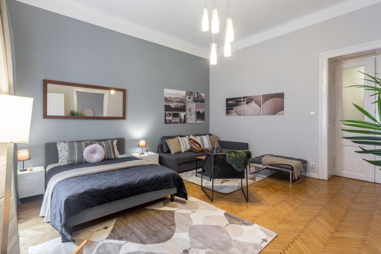 Spacious & Cozy Downtown Apartment With Balcony Budapešť Exteriér fotografie