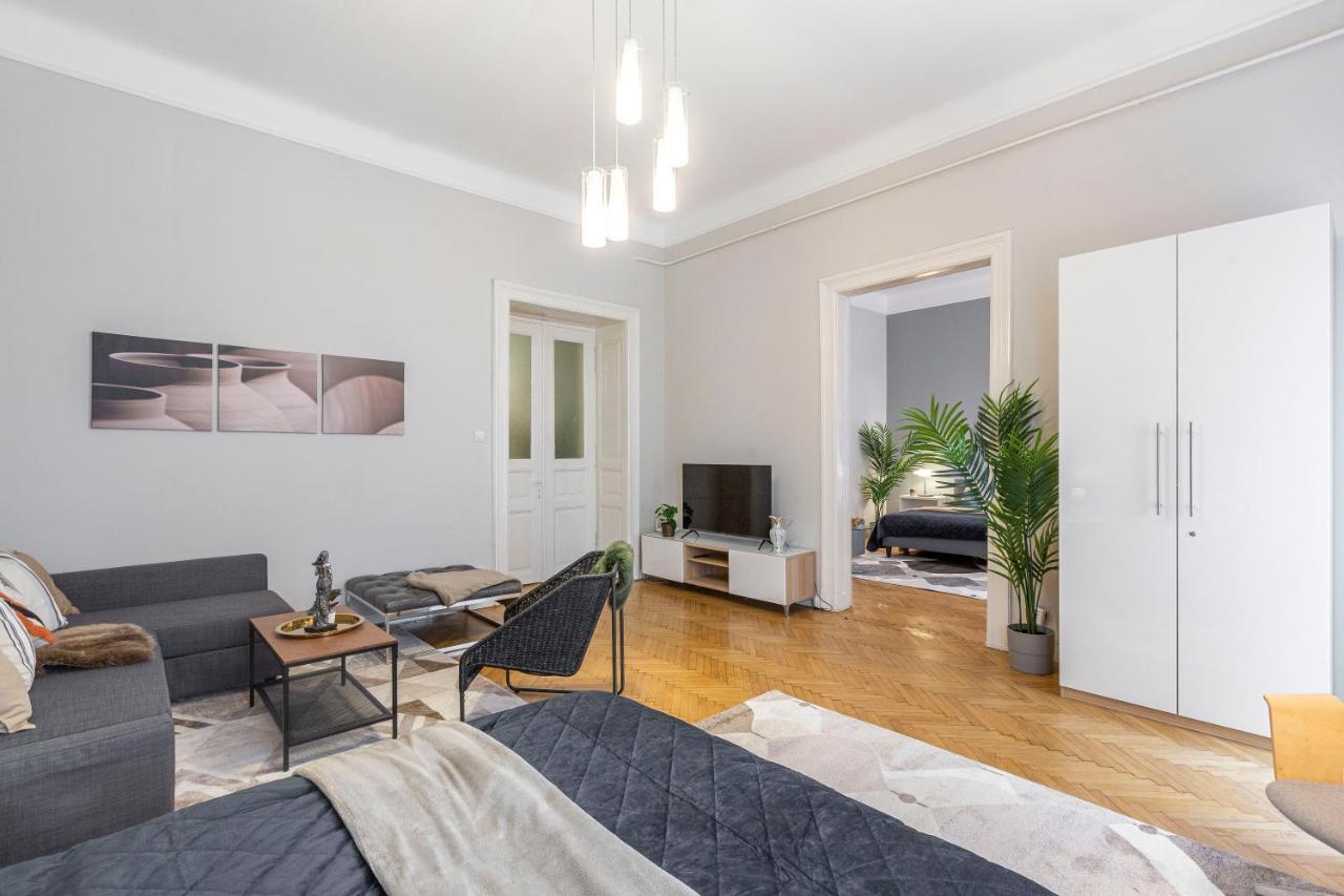 Spacious & Cozy Downtown Apartment With Balcony Budapešť Exteriér fotografie