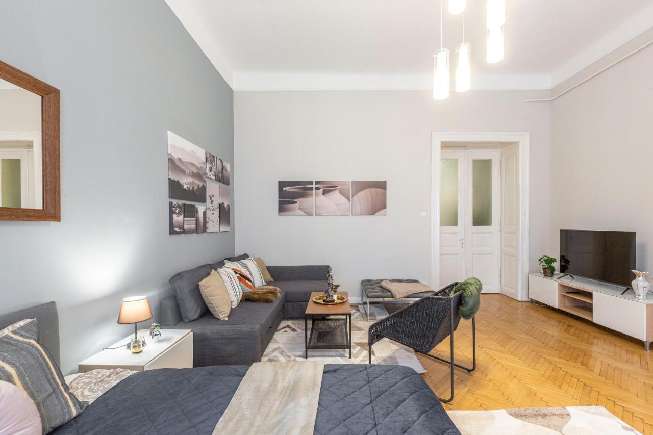 Spacious & Cozy Downtown Apartment With Balcony Budapešť Exteriér fotografie